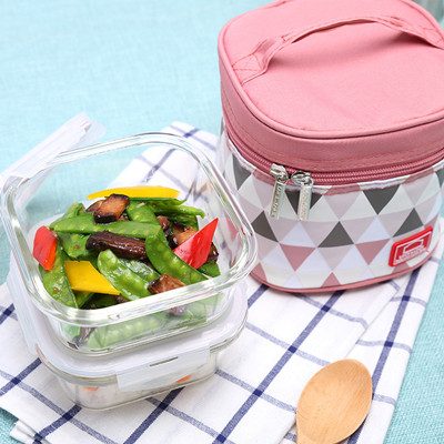 Wholesale TWO IN ONE Double Layer High Borosilicate Glass Lunch Box Food  Container Bento Box From m.